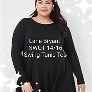 Lane Bryant NWOT Crew Neck Swing Tunic Top, size 14/16